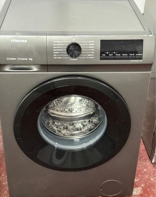 LAVADORA HISENSE 8 KILOS EN INOX