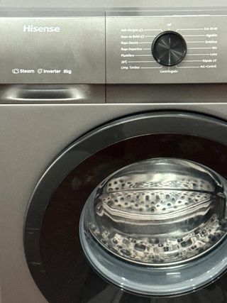 LAVADORA HISENSE 8 KILOS EN INOX