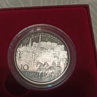 Moneda 10 euros plata Viena Capital