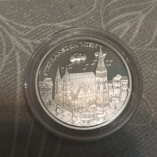 Moneda 10 euros plata Viena Capital