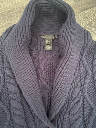 Chaqueta punto azul mujer Talla S