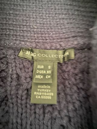 Chaqueta punto azul mujer Talla S