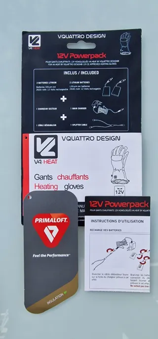 Guantes calefactables para moto con 3 niveles. 3XL