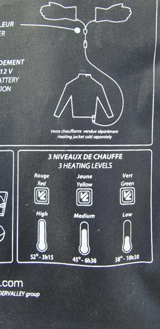 Guantes calefactables para moto con 3 niveles. 3XL