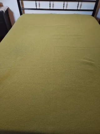 Colcha verde de algodão