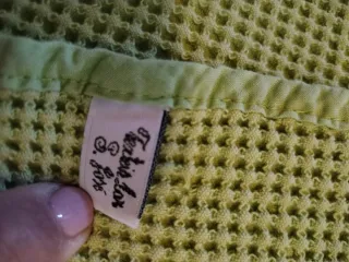 Colcha verde de algodão