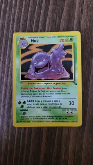 Carta Pokémon Muk Fossil 13/62