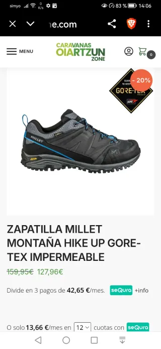 Botas Millet Montaña Negras y Azules