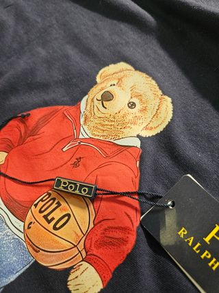 Polo Ralph Lauren T-shirt Bear M/L Blu