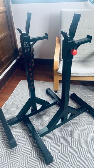 Soportes para barra de pesas gimnasio