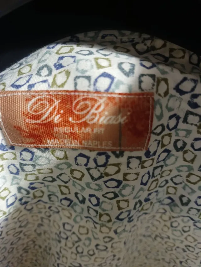 Camicia uomo maniche lunghe fantasia