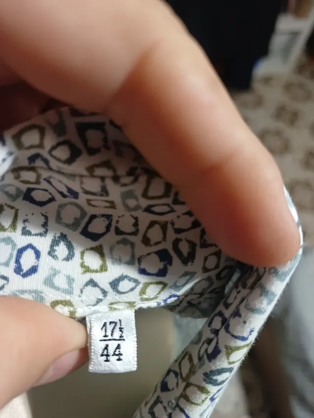 Camicia uomo maniche lunghe fantasia