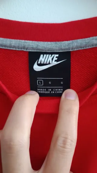 Sudadera Nike Roja Talla L