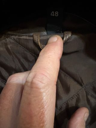 Giubbino in vera pelle vintage testa di moro