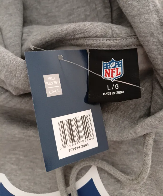 Sudadera NFL Logo Gris