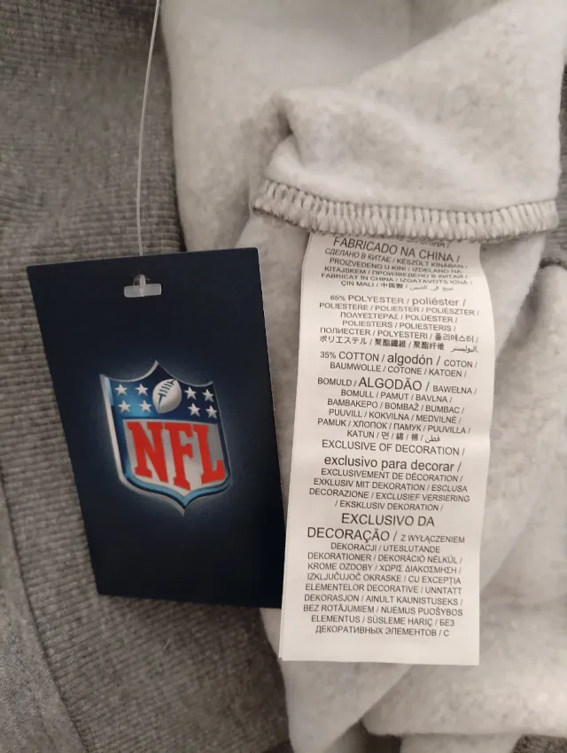 Sudadera NFL Logo Gris