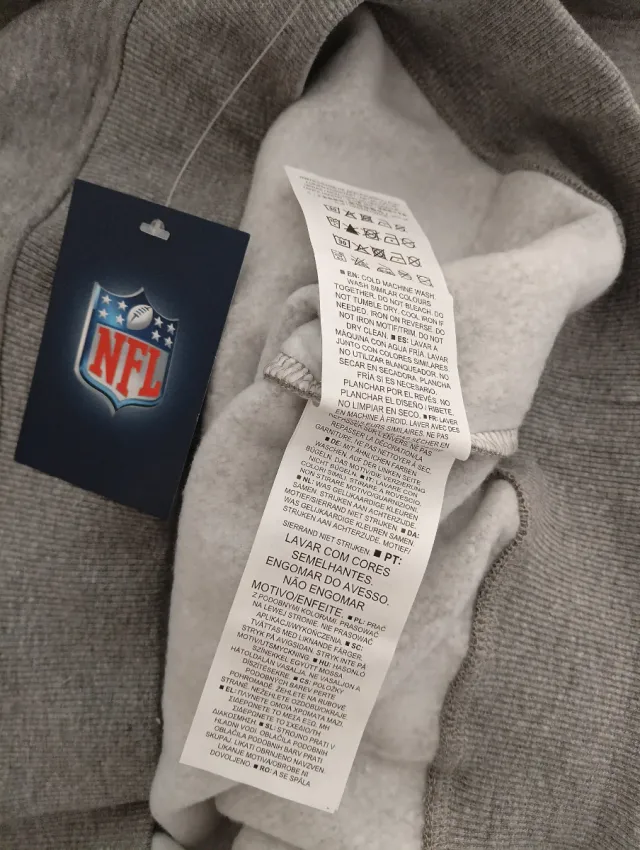 Sudadera NFL Logo Gris
