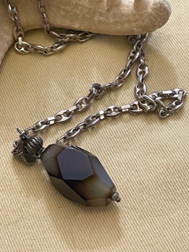 Collana Argento 925 Quarzo Fumé