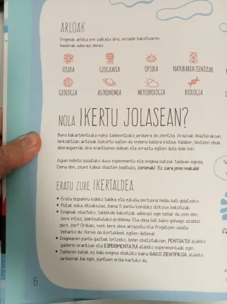 Enigmak 2. Jo erronka zeure buruari zientzietak...