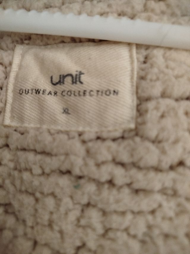 Abrigo largo plumífero beige XL