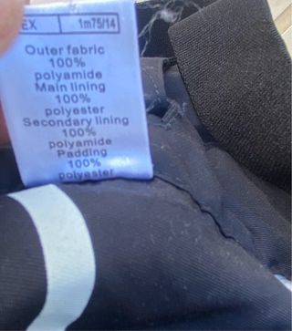 Pantalón de esquí con tirantes, color negro