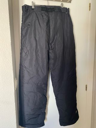 Pantalón de esquí con tirantes, color negro