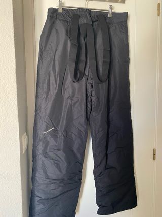 Pantalón de esquí con tirantes, color negro