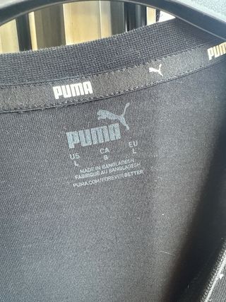 Camiseta Puma Negra Talla L