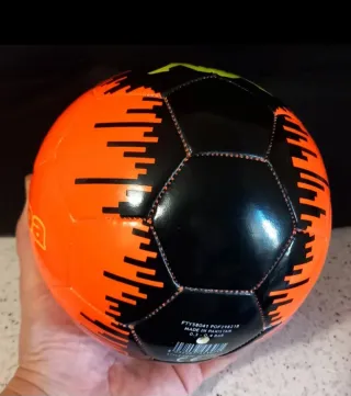 Mini pallone calcio Kappa arancione/nero
