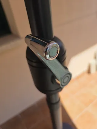 Sombrilla de jardín/terraza gris