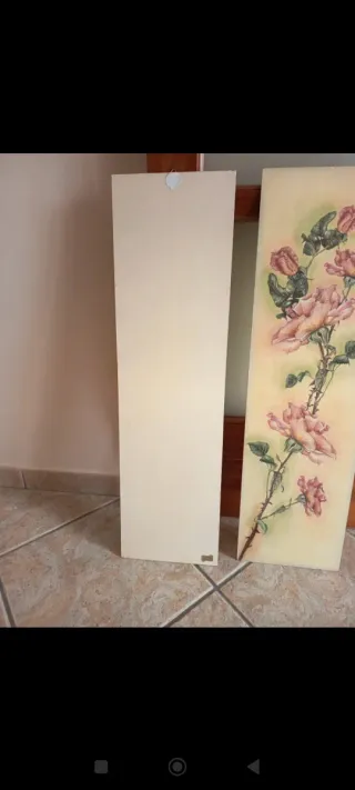 Quadri floreali dipinti a mano découpage