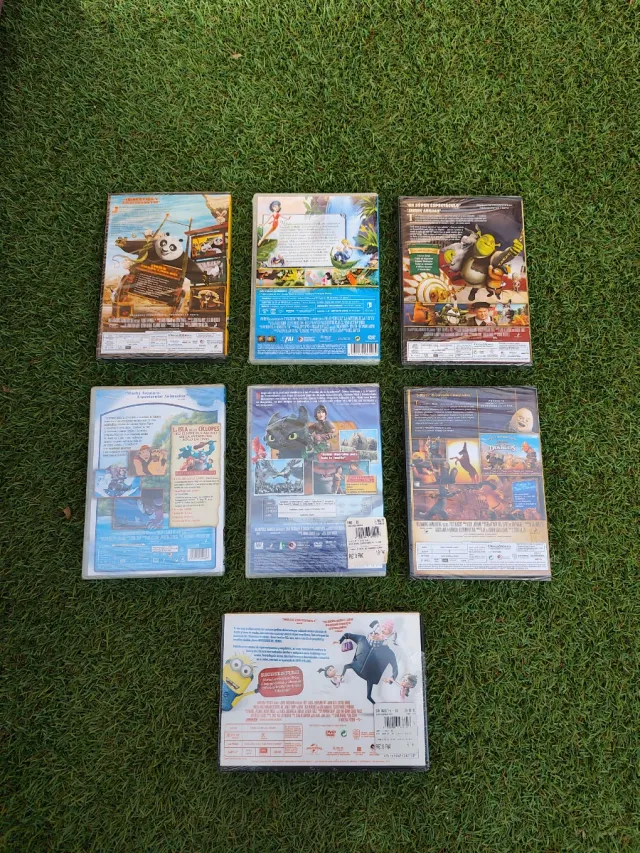 Lote 7 Películas DVD Animadas. ( Precintadas)