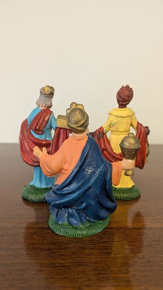 Statua presepe Re Magi plastica