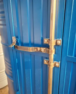 Armarios/Vestuarios Metálicos Negro y Naranja