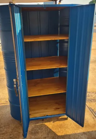 Armarios/Vestuarios Metálicos Negro y Naranja