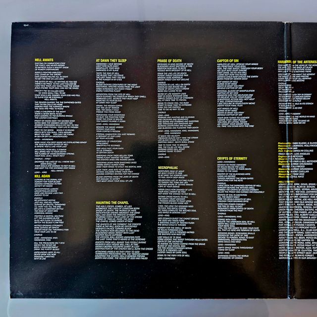 Slayer - Hell Awaits - 2×12" (45 RPM, Gatefold)