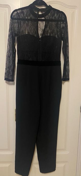 Mono Zara encaje negro