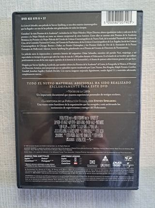 DVD 4X10€ LA LISTA DE SCHINDLER 2 DISCOS