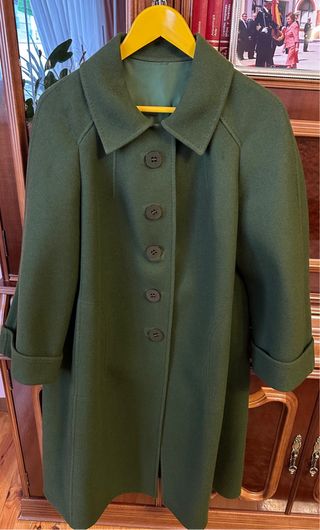 Abrigo largo verde