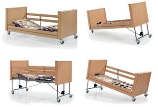 Cama geriátrica con colchón + Colchón antiescaras