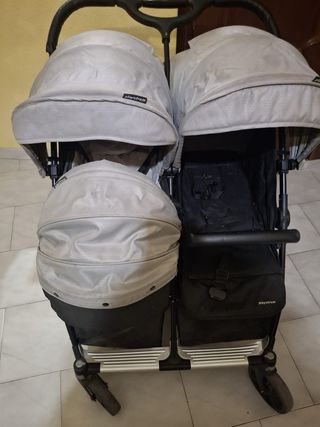 Carro doble Playxtrem con capazo