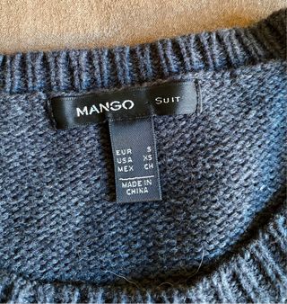 Jersey Mango estrellas 25% lana gris