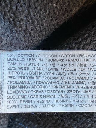 Jersey Mango estrellas 25% lana gris