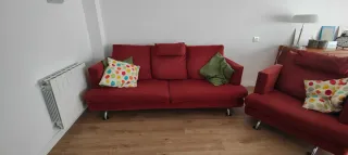 Conjunto sofá 3,5 plazas y sillón