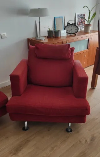 Conjunto sofá 3,5 plazas y sillón