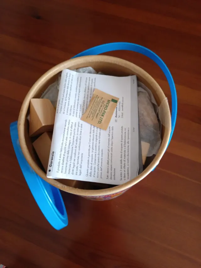 Bote 80 Piezas Bloques Construcción Madera