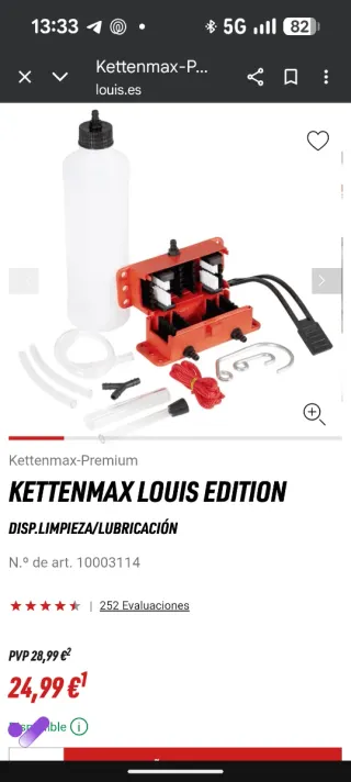 Kit Limpieza Cadena Moto KETTENMAX