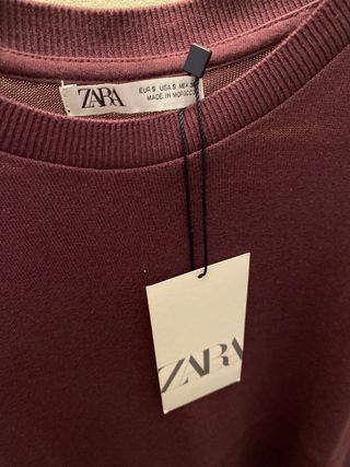 Camiseta Zara Talla S Morado