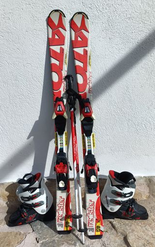 Pack Esquí: Esquís 120cm, Botas 38/39 y Bastones