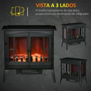 Chimenea Eléctrica Decorativa LED 1000/2000W